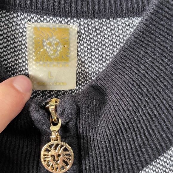 Anne Klein Women Zip Up Sweather Pancho Size L - Picture 4 of 4